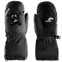 RĘKAWICE NARCIARSKIE ZANIER MONSTER STX MITTEN KIDS BLACK ROZMIAR 2(M) - WIEK 3-4 LATA
