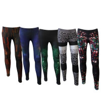 Legginsy sportowe Rey Loco leginsy Print 5 pack Abstraction, rozmiar S/M