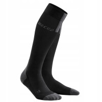 NOWE DAMSKIE SKARPETY CEP RUN COMPRESSION SOCKS 3.0 WOMEN BLACK/DARK GREY ROZMIAR III