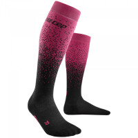 MĘSKIE SKARPETY CEP SNOWFALL MERINO SOCKS MEN BLACK/PURPLE ROZMIAR III/M