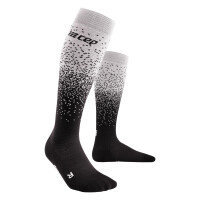 MĘSKIE SKARPETY CEP SNOWFALL MERINO SOCKS MEN BLACK/WHITE ROZMIAR III/M