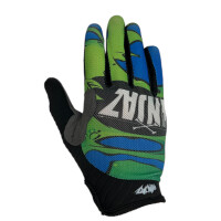 Rękawiczki rowerowe Ninjaz Stain Blue/Rose MTB Downhill, rozmiar M
