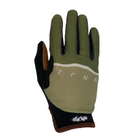 Rękawiczki rowerowe Ninjaz Steel Green MTB Downhill, rozmiar S