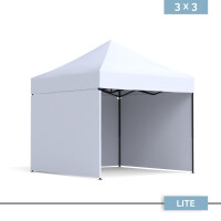 Namiot reklamowy DIGITENT Lite Plus 3×3 m, 3 ściany, 20 kolorów tkanin