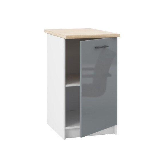Szafka stojąca z blatem 45 cm TESA szary połysk 