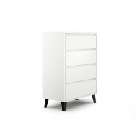 Komoda z czterema szufladami GREG 70 cm biały 