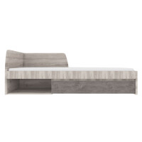 Łóżko 90 JAZZ 206 cm kasztan nairobi/onyx 