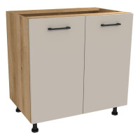 Szafka stojąca z drzwiami VERSO 80 cm dąb evoke/kaszmir 