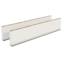 Cokół boczny z uszczelką VERSO 51x10 cm biały mat komplet 2 szt 