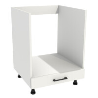 Szafka stojąca do zabudowy piekarnika VERSO 60 cm biały mat/biały mat 