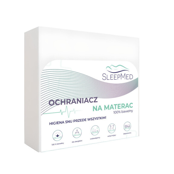 Ochraniacz na materac SleepMed - 100% bawełny 80x200