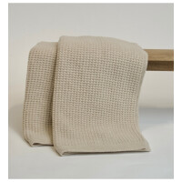 Koc z Wełny Merino 100% LANEA z piki waflowej 130x170