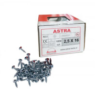 Wkręty uniwersalne ASTRA 2,5x16 - 1000 sztuk