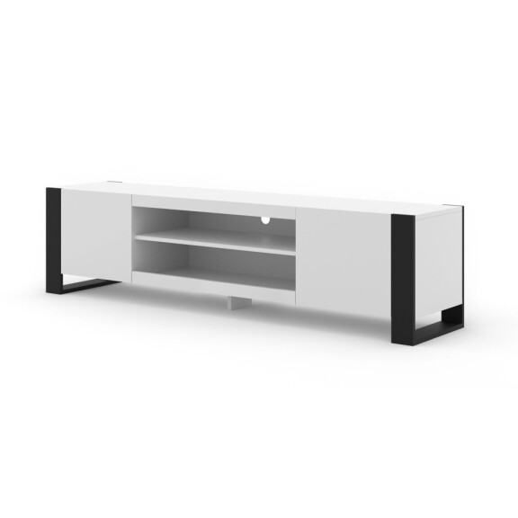 Szafka RTV Mondi 188 cm biały mat