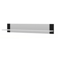 Półki wisząca panel MONDI 125 cm biały mat