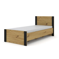 Łóżko pojedyncze MONDI 90x200 dąb artisan