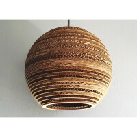 Okrągła lampa wisząca z tektury - SFERA 25