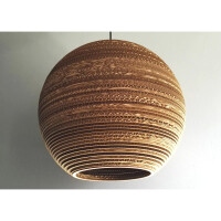 Okrągła lampa wisząca z tektury - SFERA 45