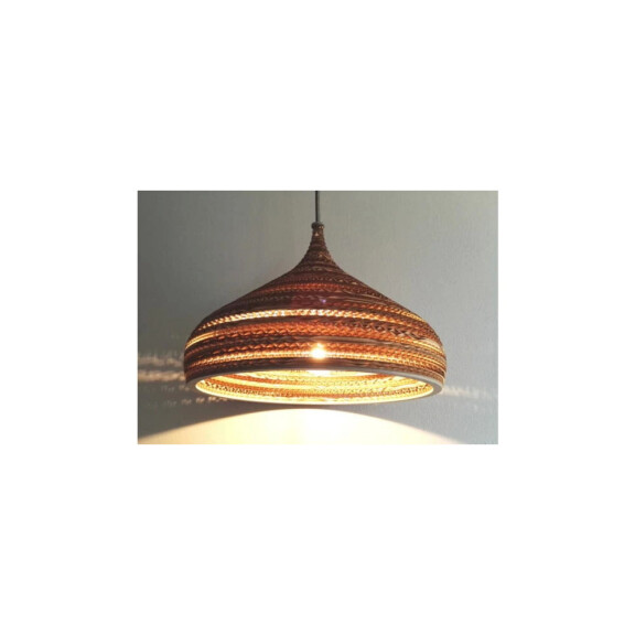 Lampa wisząca z tektury- CONE M