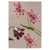 Dywan BOTANICAL TULIP BURGUNDY 455610 beżowy 160x230cm