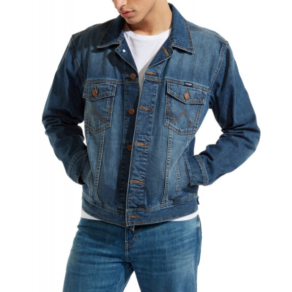 Katana Wrangler WESTERN DENIM JACKET 112128892 W4481514V Mid Stone - 3XL