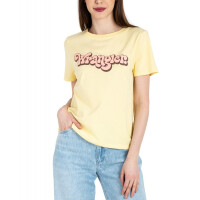 T-shirt Wrangler REGULAR TEE 112332103 W7N4D3Y37 Pale Banana
