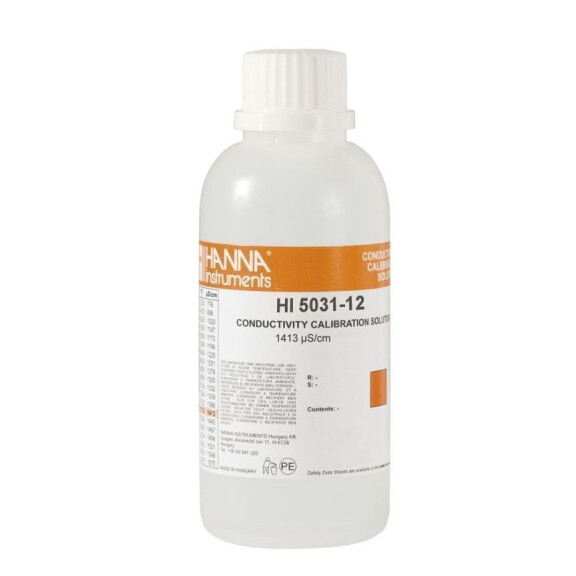 HI5031-12 Roztwór kalibracyjny 1413 µS/cm, 120 ml, HANNA