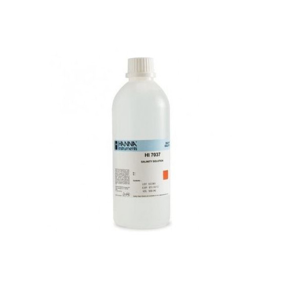 HI7037L Roztwór standardowy 100% NaCl, 500 ml, HANNA