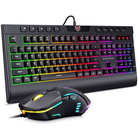 Onikuma - klawiatura 114 klawiszy plus mysz gamingowa 6000 dpi USB