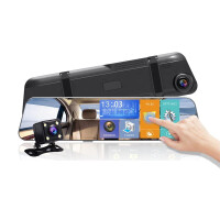 Wideorejestrator kamera samochodowa 4,5" w lusterku z kamerą cofania H10