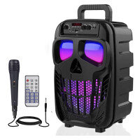 Głośnik bezprzewodowy mobilny karaoke bluetooth SKULL