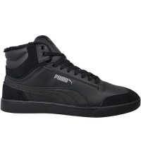 buty męskie puma shuffle mid fur 38760901 czarne