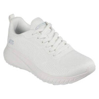 buty damskie skechers bobs squad chaos face off 117209ofwt białe