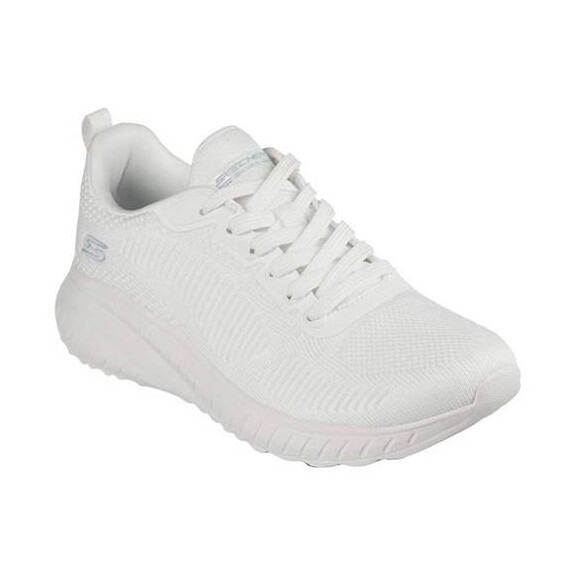 buty damskie skechers bobs squad chaos face off 117209ofwt białe