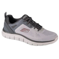buty męskie skechers track-broader 232698gycc białe szare