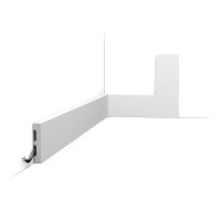 DX157-2300-RAL9003 SQUARE Listwa Przypodłogowa Orac Decor