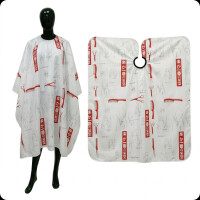 Frisörcape Tinosi 145x120 röd förkläde