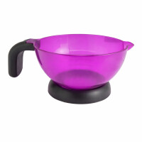 Hållare för frisörskål med handtag för premium lila färgning och blandning