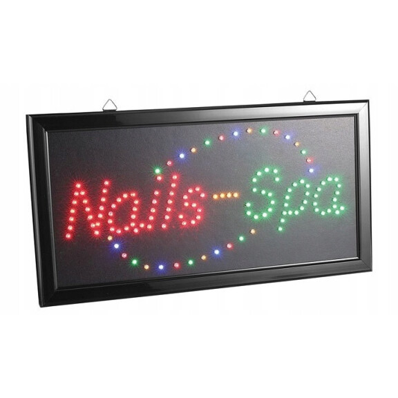 Ljus LED-skylt salong