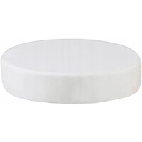 Skyddshölje för kosmetisk frisörpall med en diameter på 33 cm, vit.