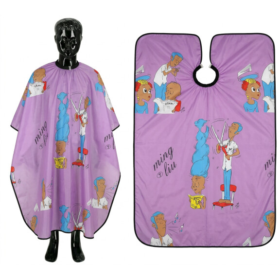 Barnfrisörkappa barnfrisörförkläde 120 cm