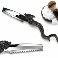 Professionell silverdrake-stil rakhyvel för barberare