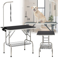Trimmerbord för veterinärer koppel på justerbar bom halkfri topp korg för tillbehör