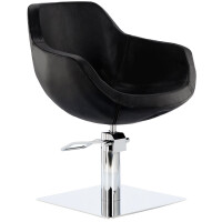 Stol frisör Laura Black hydrauliskt roterande till frisörsalong frisörstol