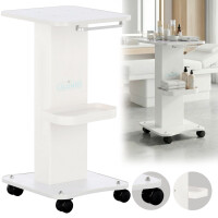 Frisörsalong kosmetisk assistent universalskåp vagn bord på hjul URZ-STO-21-WHITE