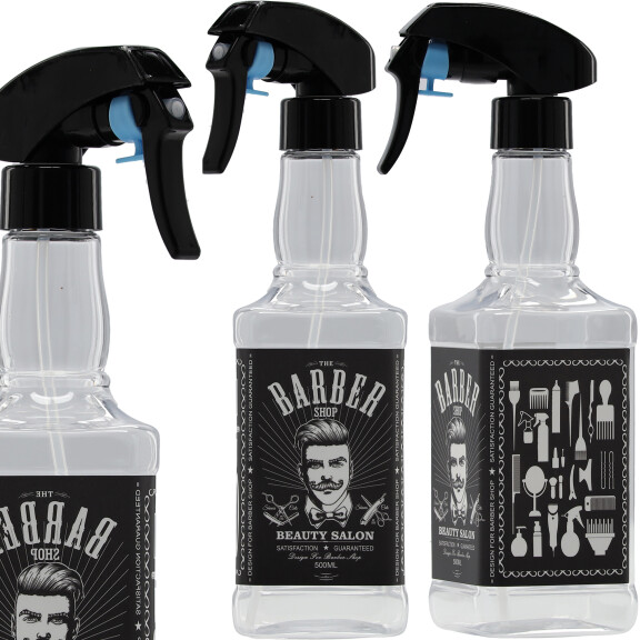 Sprayflaska frisörspray för vatten atomizer för frisörsalong 500 ml A-23