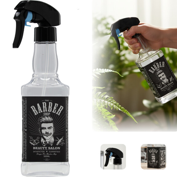 Sprayflaska för hårvård, vattenspridare, atomizer för frisörsalong 500 ml A-23-BOTTI-01