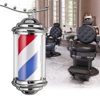 Friseurstång pelare tak barber med lampa 38cm
