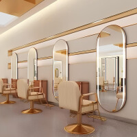 Konsol konsolet frisör spegel aluminiumram LED 170x70 PRO