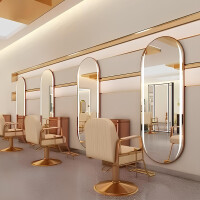 Konsol konsolet frisör spegel aluminiumram LED 170x70 PRO